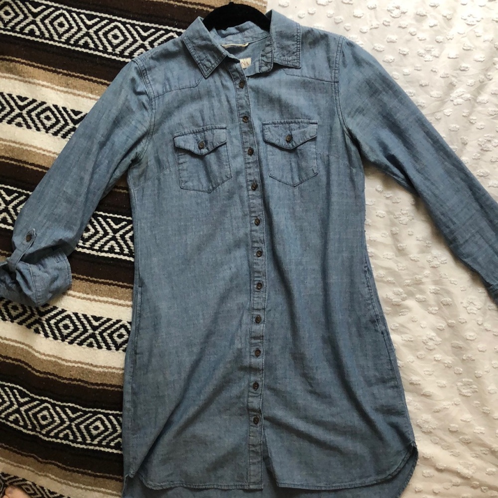 Chambray Shirtdress